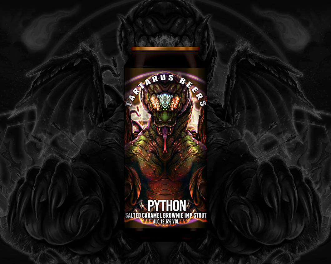 PYTHON - Salted Caramel Brownie Imperial Stout - 12.6% - 440mL can