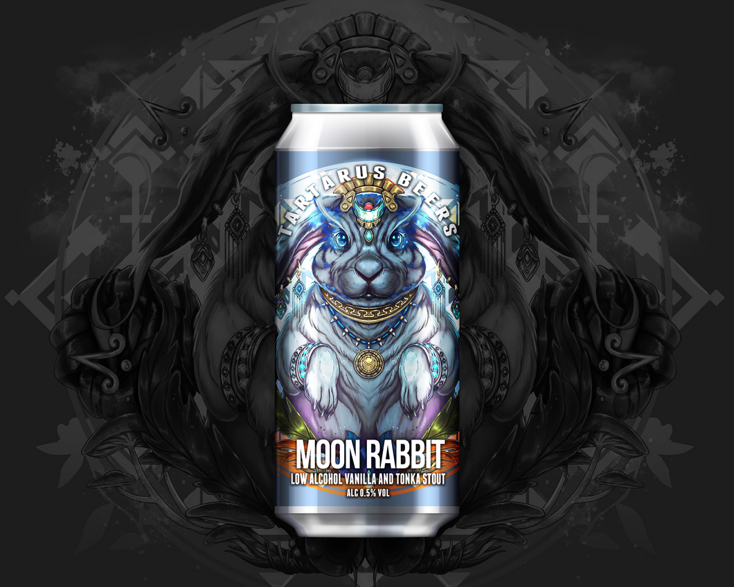 MOON RABBIT - Vanilla & Tonka Stout - 0.5% - 440mL CAN